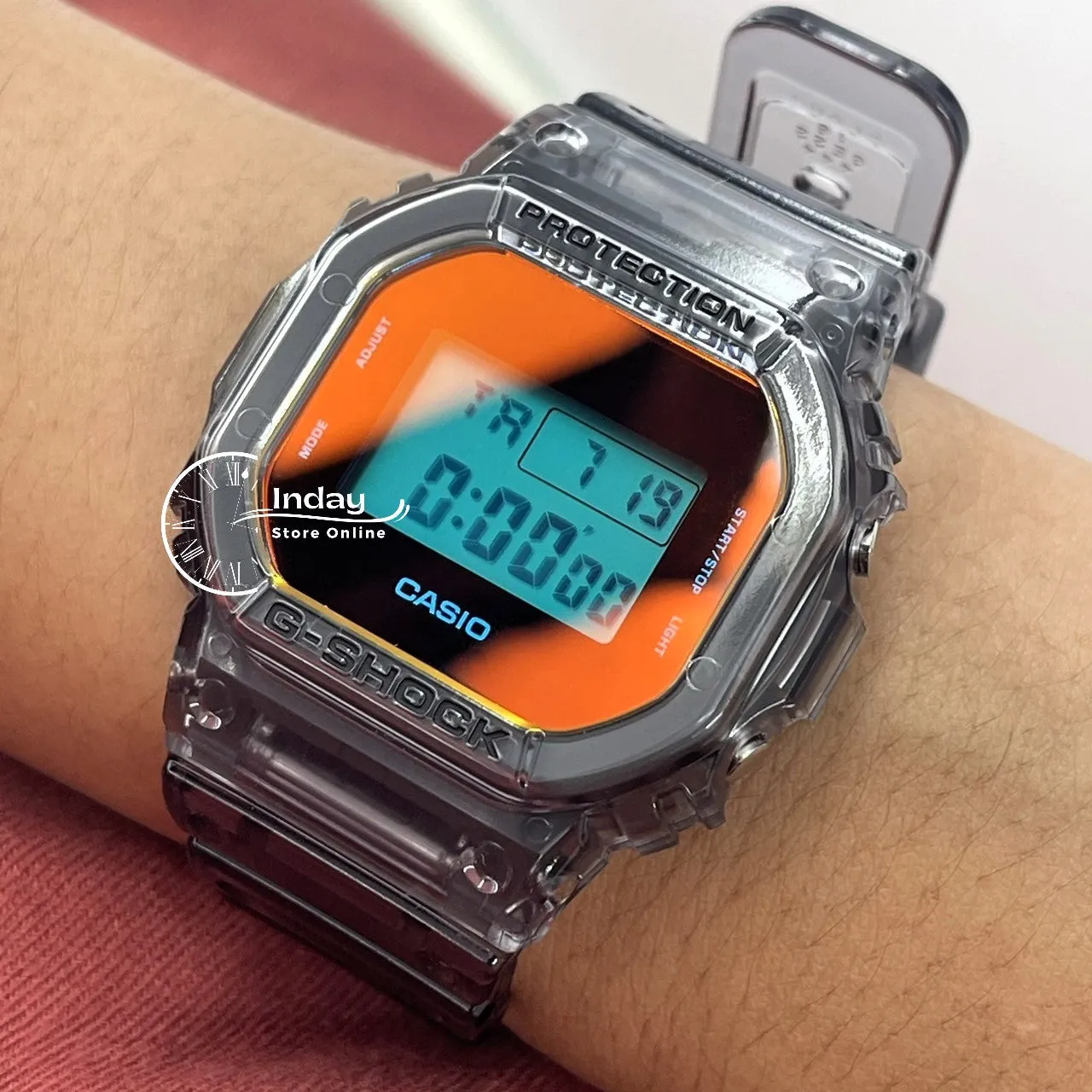 Casio G-Shock Men's Watch DW-5600TLS-8 Resin Band Mineral Glass Shock Resistant