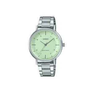 Casio LTP-VT03D-3B Women Analog Watch Silver Stainless Steel Strap