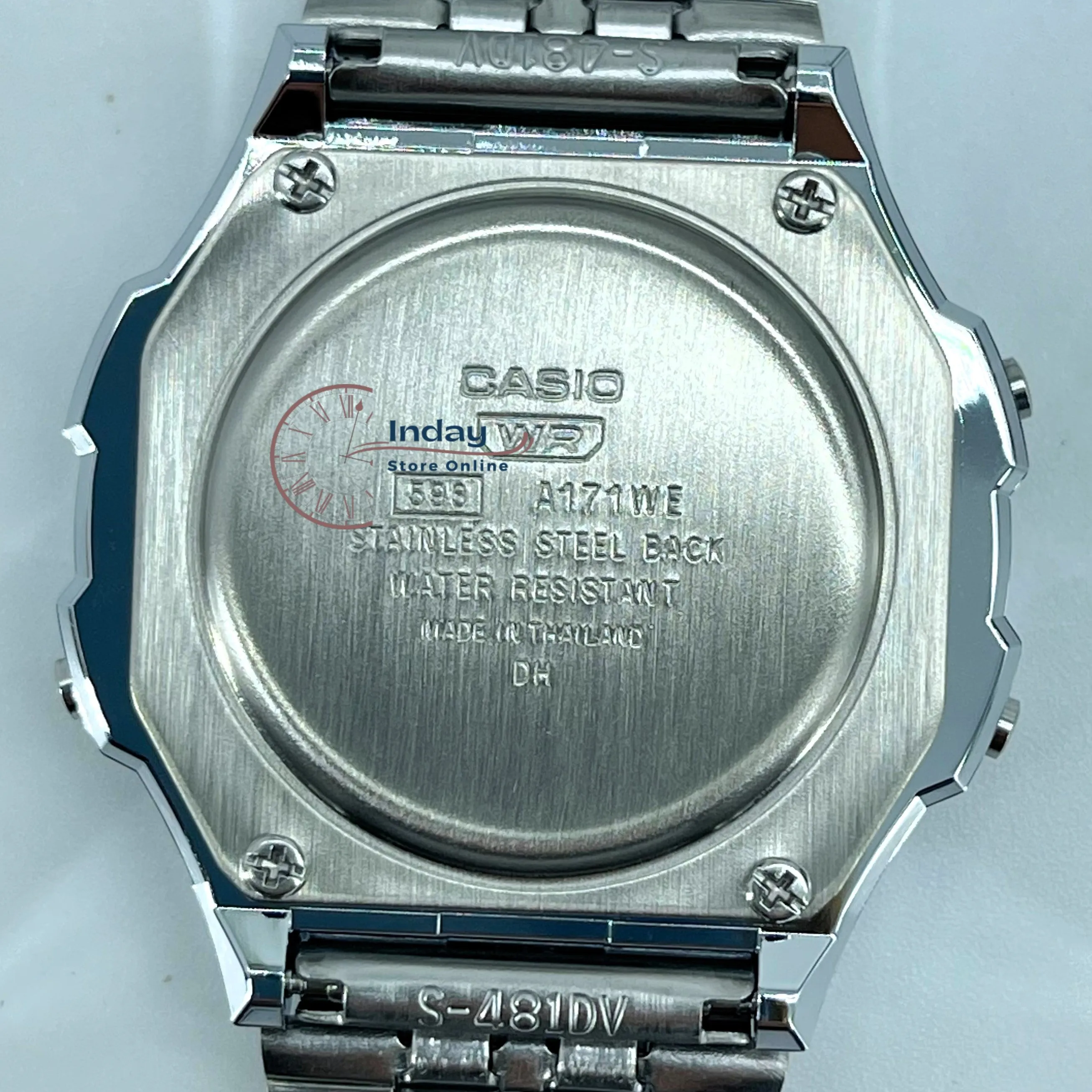 Casio Women's Watch A171WE-1A Resin Glass Stainless Steel Band Adjustable Clasp Battery Life 7-Years