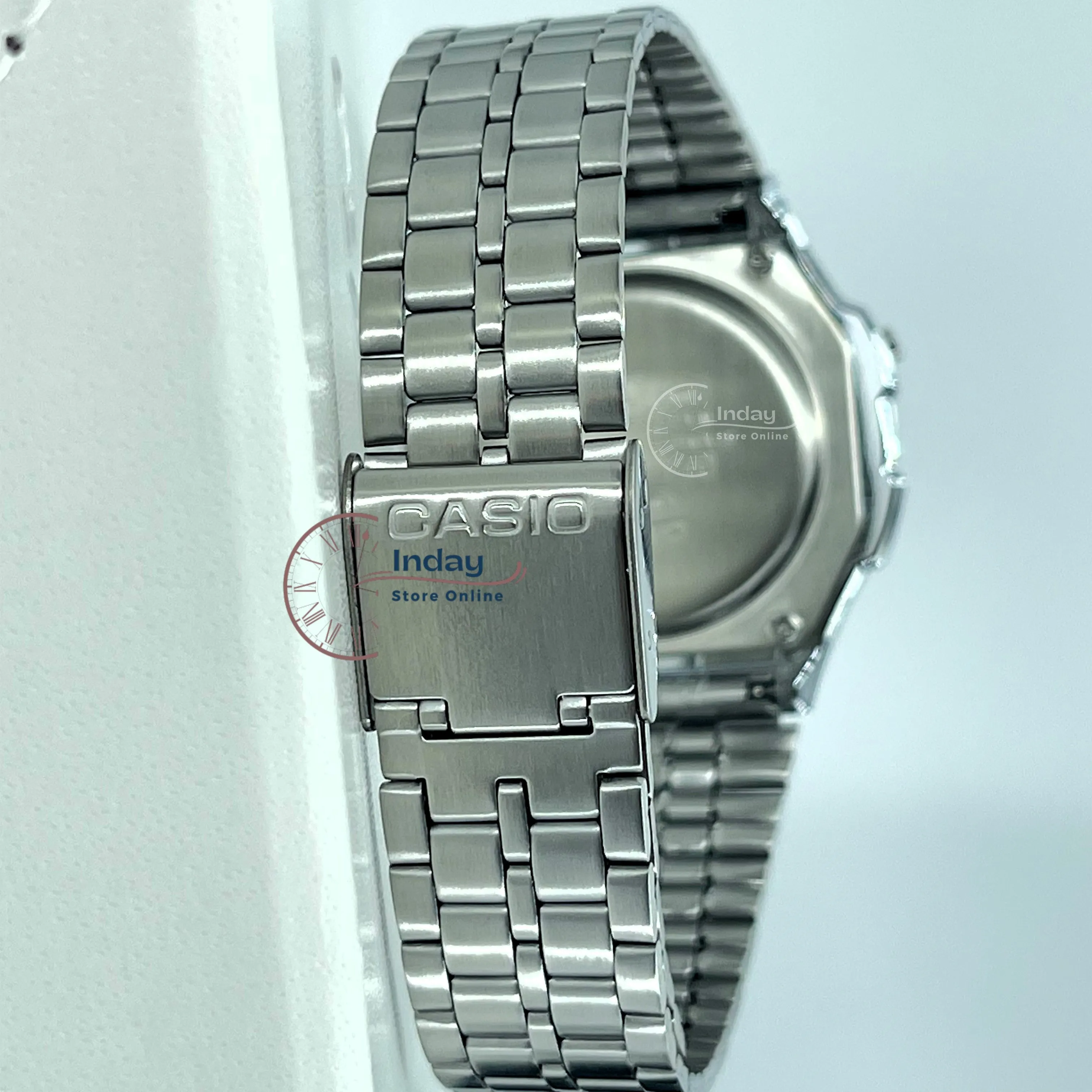 Casio Women's Watch A171WE-1A Resin Glass Stainless Steel Band Adjustable Clasp Battery Life 7-Years