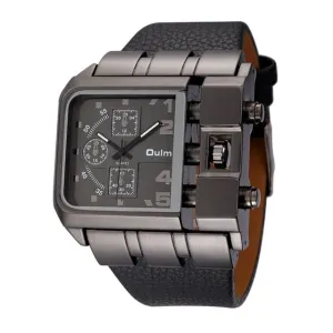 Casual Wristwatch Square Dial Wide Strap Men's Quartz Watch