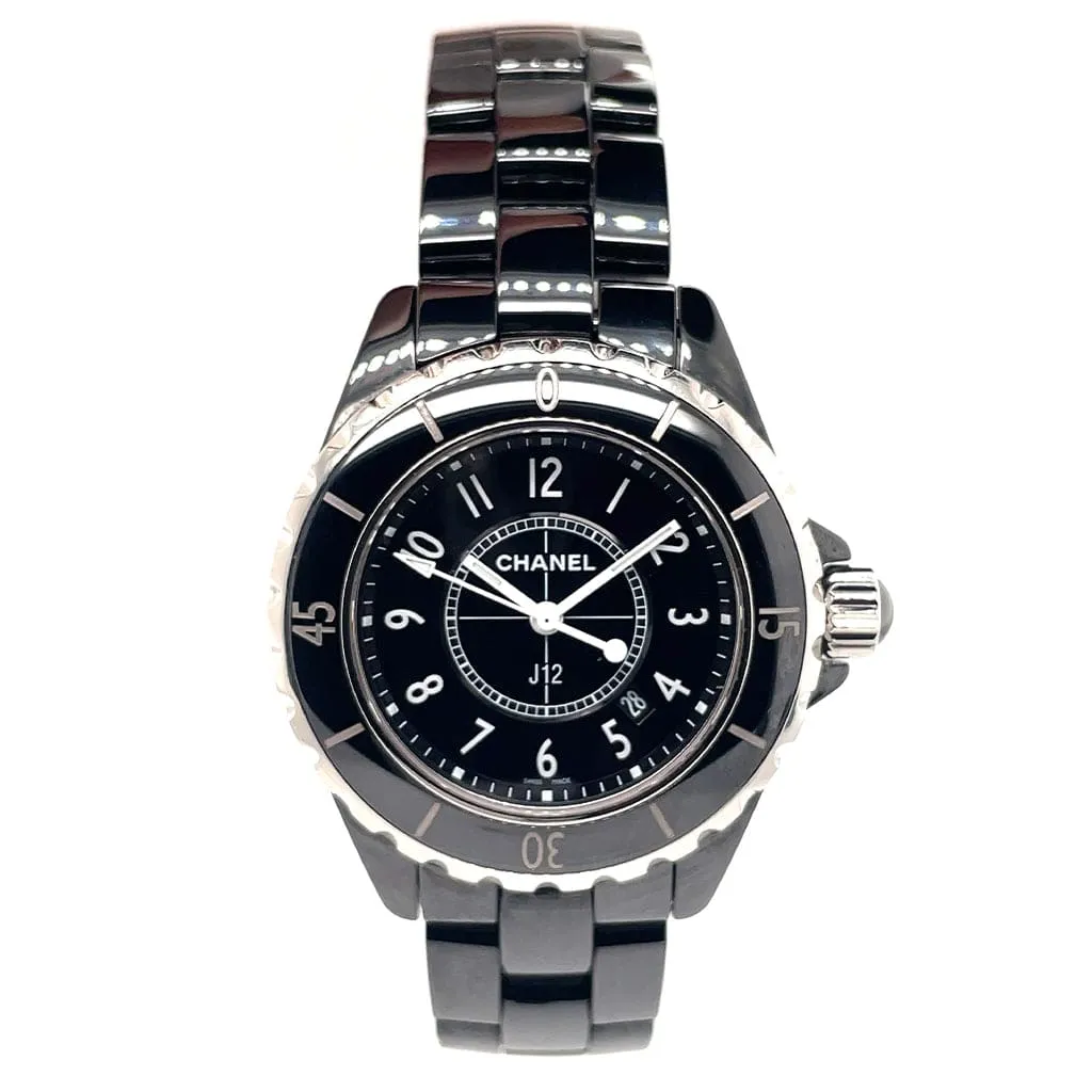 Chanel J12 33mm Black Ceramic Watch - Pre-Owned