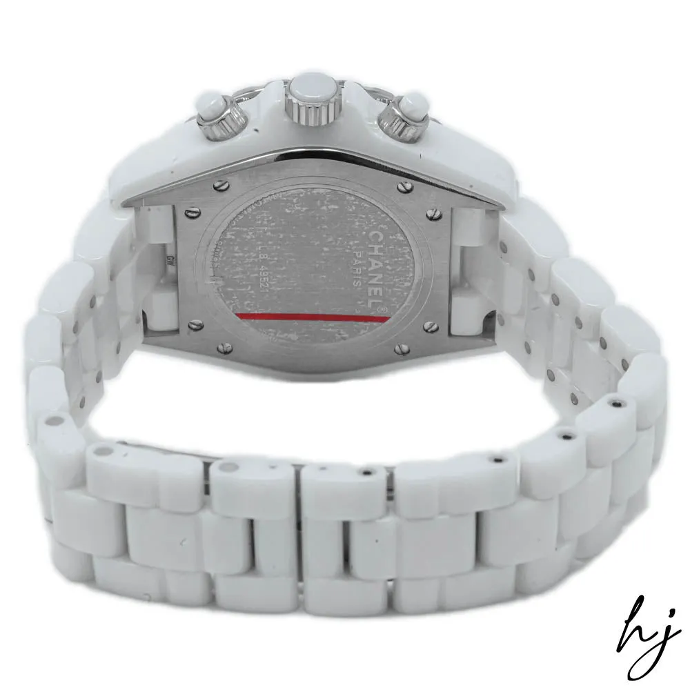 Chanel Ladies J12 White Ceramic 41mm White Arabic Dial Watch Reference #: H1007