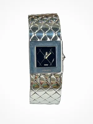 Chanel Matelasse Quilted Stainless Steel Wristwatch