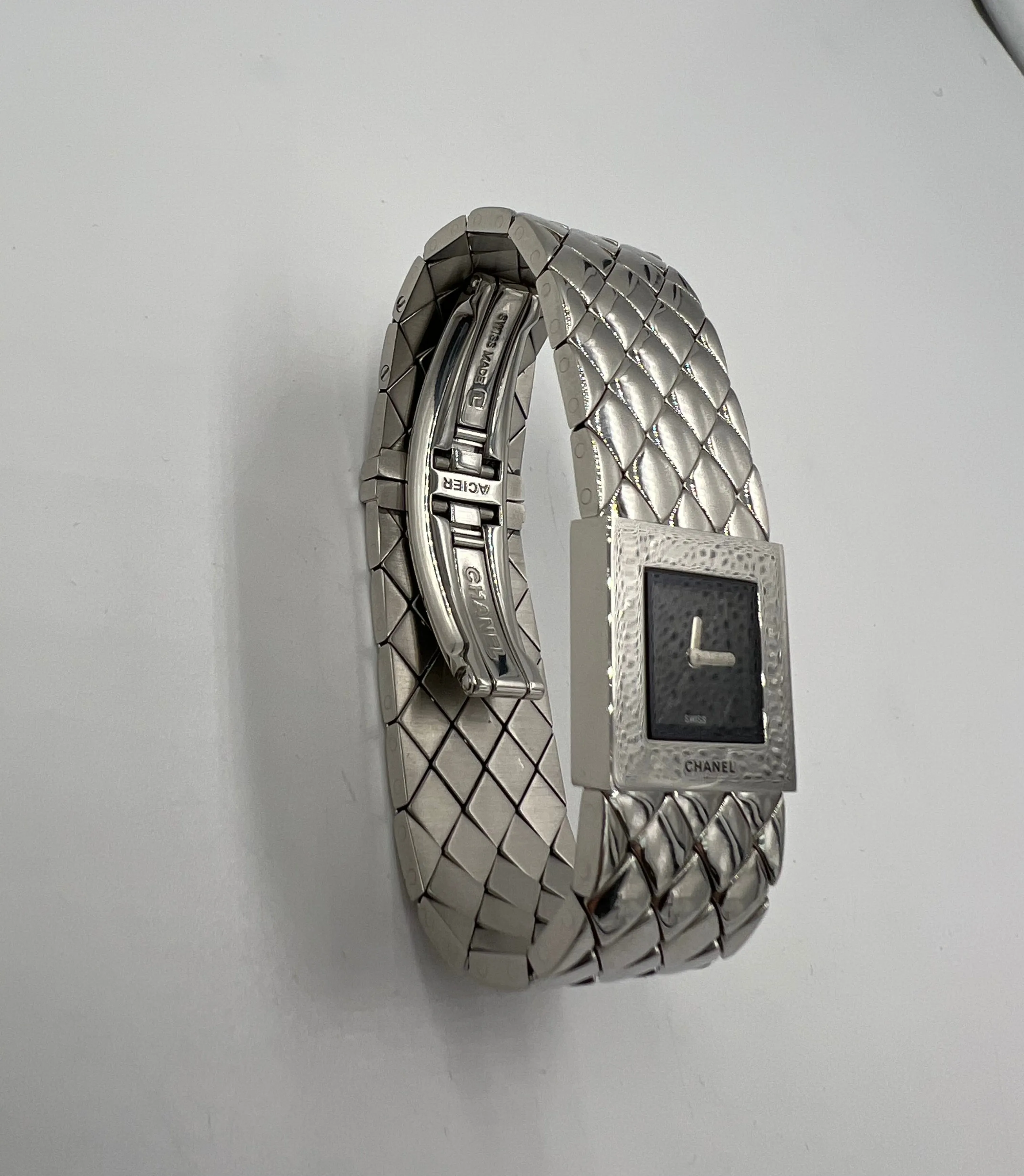 Chanel Matelasse Quilted Stainless Steel Wristwatch