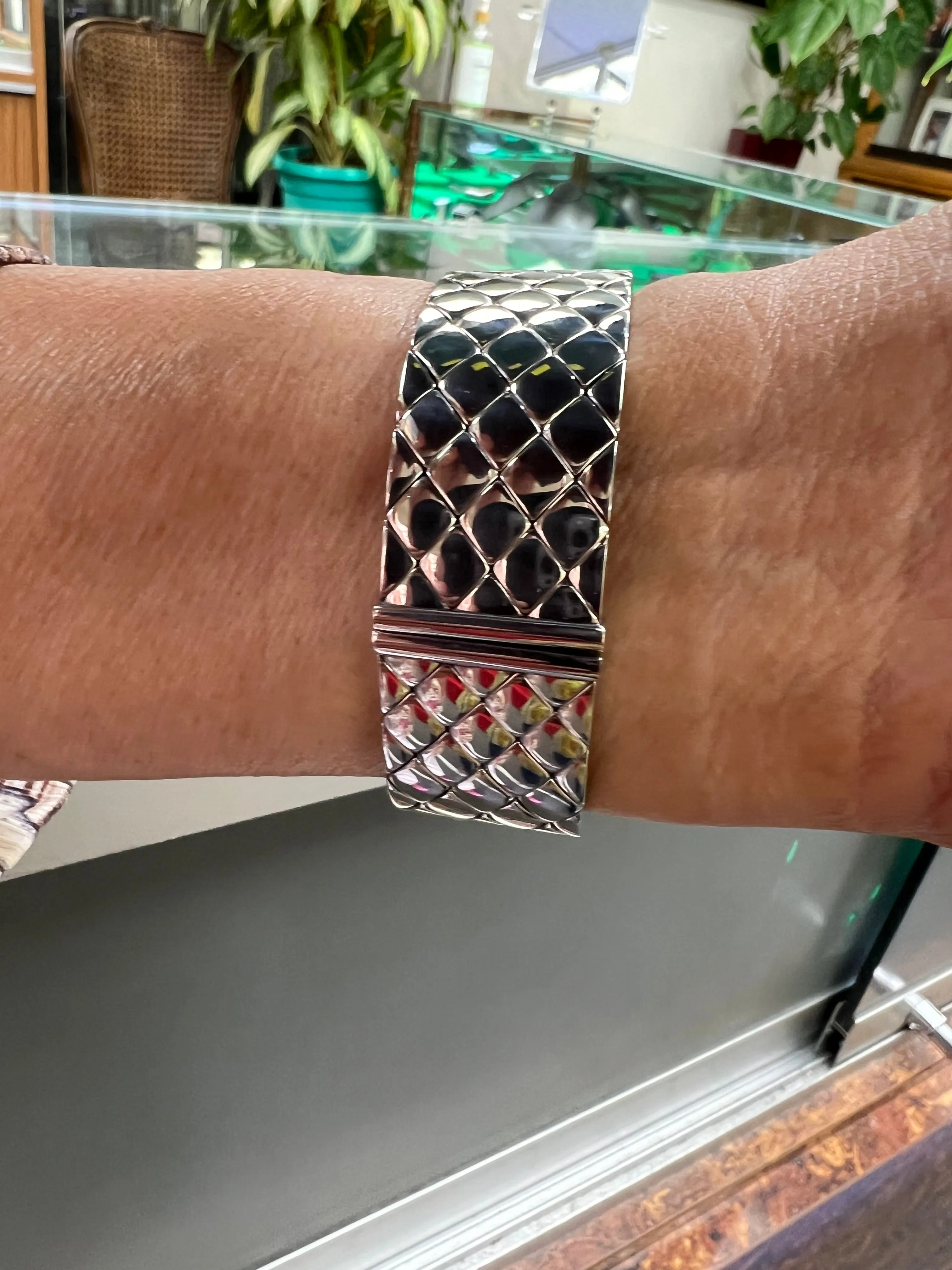 Chanel Matelasse Quilted Stainless Steel Wristwatch
