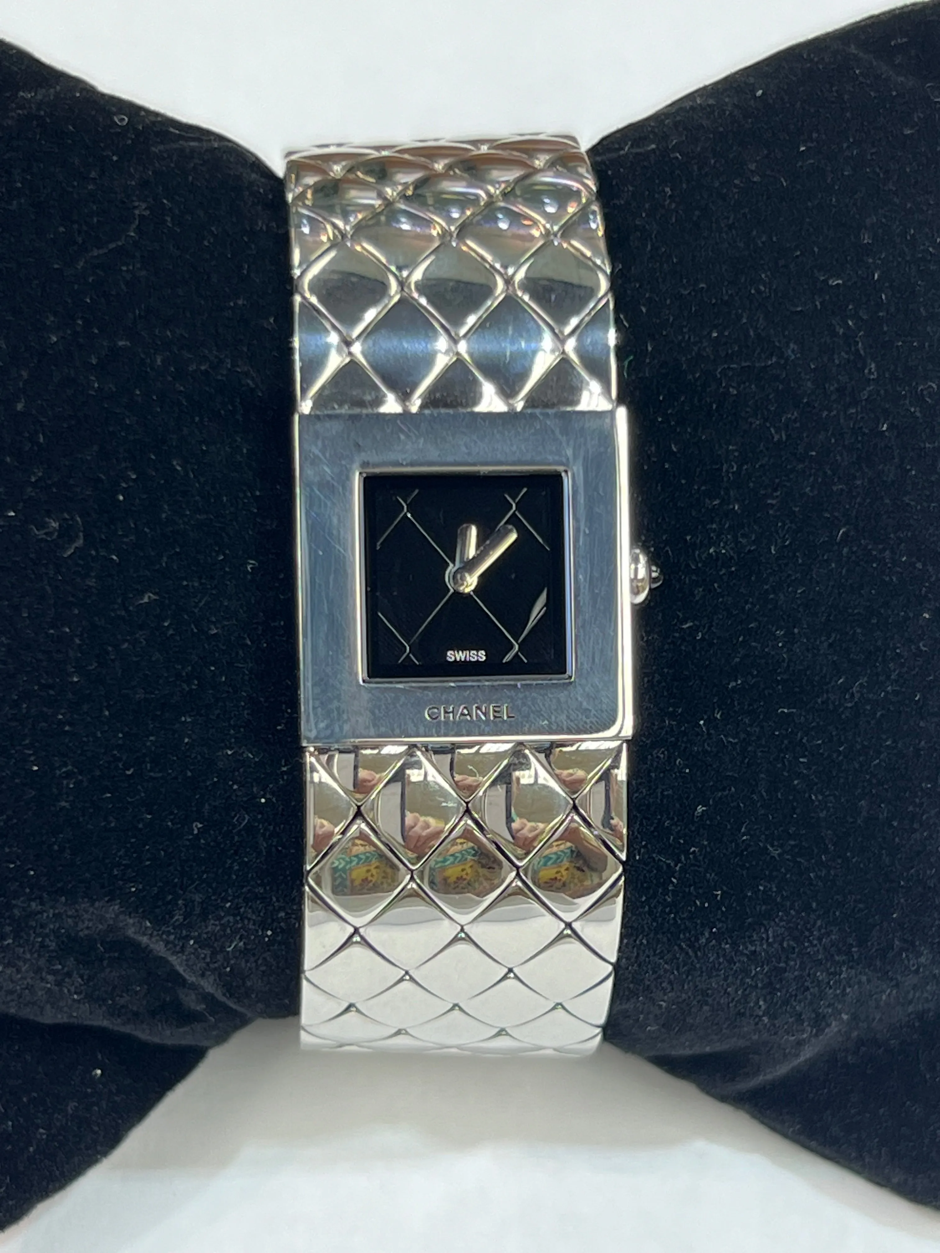 Chanel Matelasse Quilted Stainless Steel Wristwatch