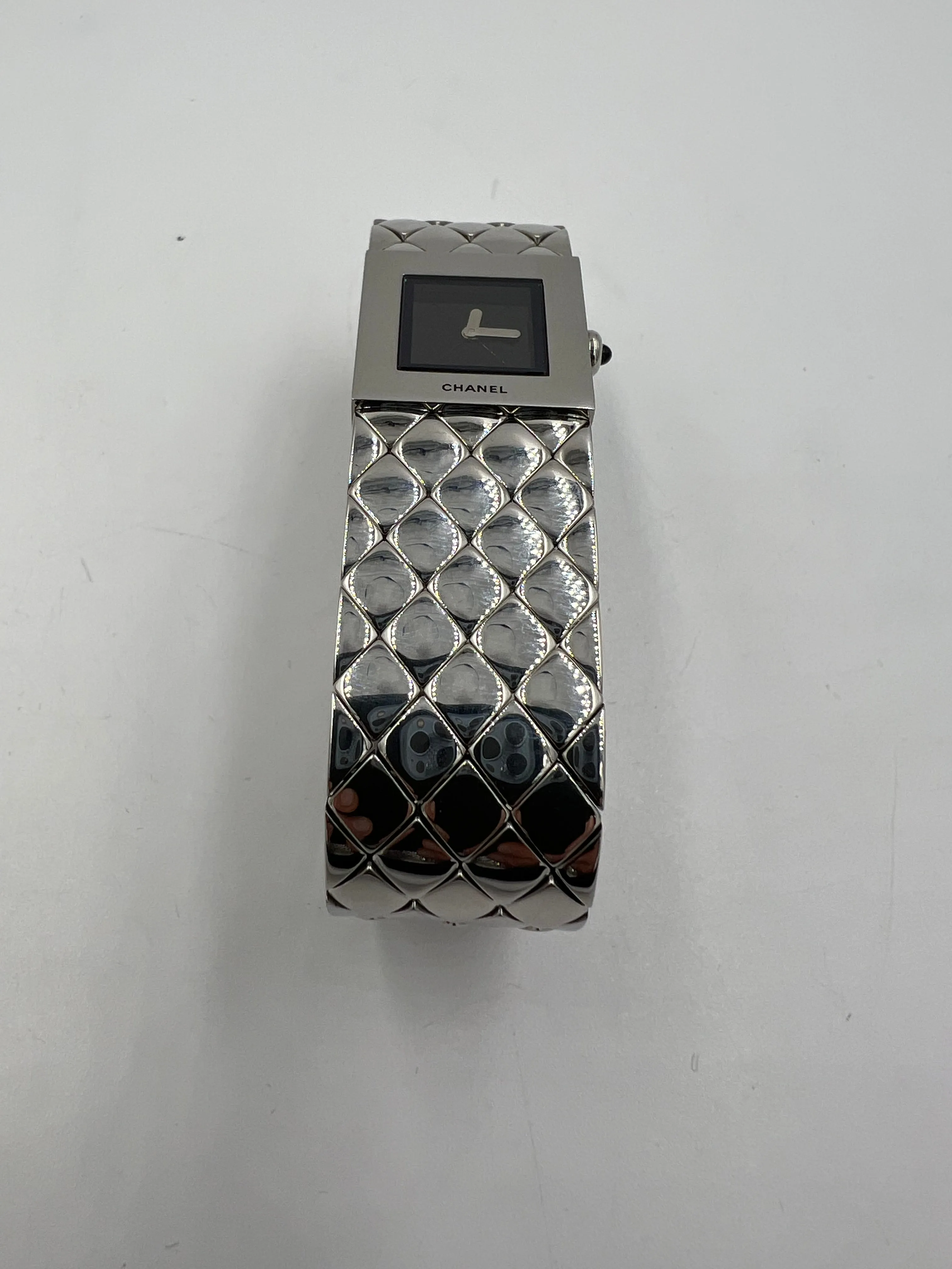 Chanel Matelasse Quilted Stainless Steel Wristwatch