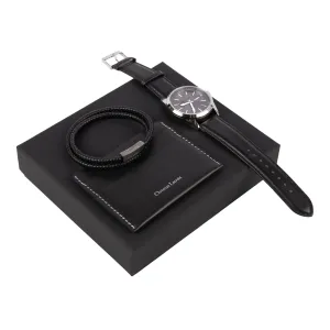 Christian Lacroix LPBCD314A-Set Alter Black (card holder, watch & bracelet)