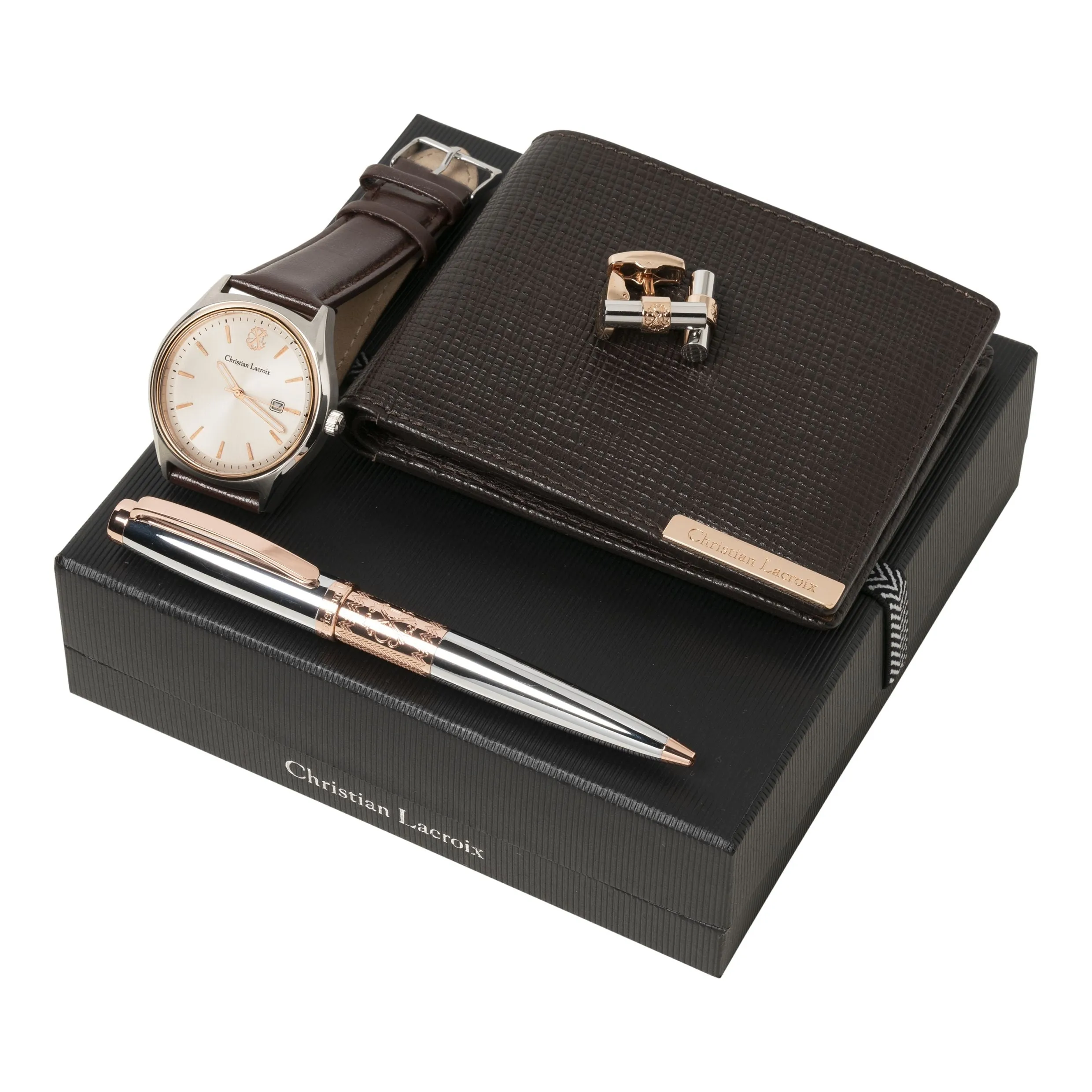 Christian Lacroix LPBDMM925-Set More (ballpoint pen, money wallet, watch & cufflinks)