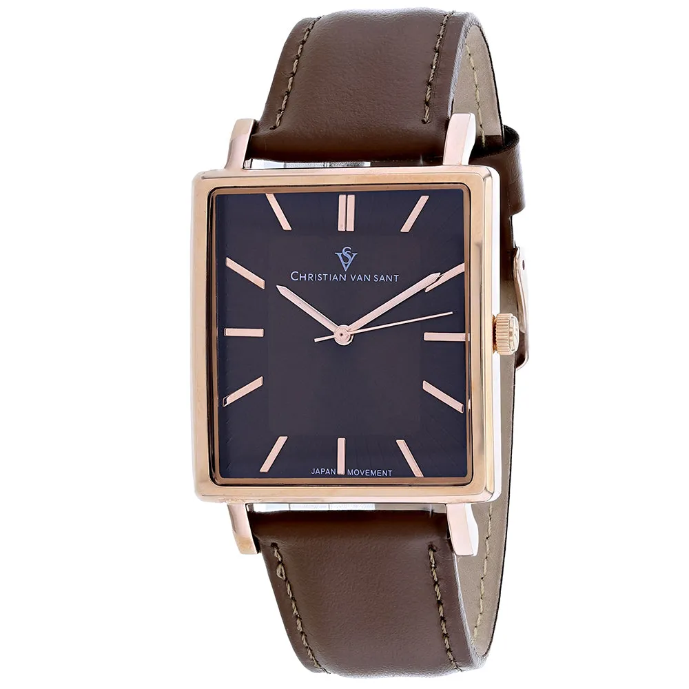 Christian Van Sant Men's Ace Brown Dial Watch - CV0435