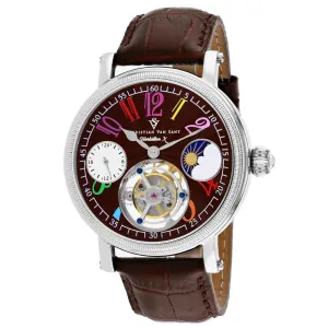 Christian Van Sant Men's Tourbillon X Limited Edition Brown Dial Watch - CV0993