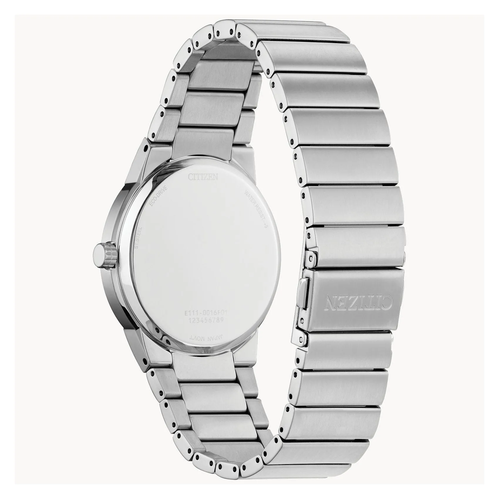 Citizen Axion Mens Stainless Steel Blue Dial Watch
