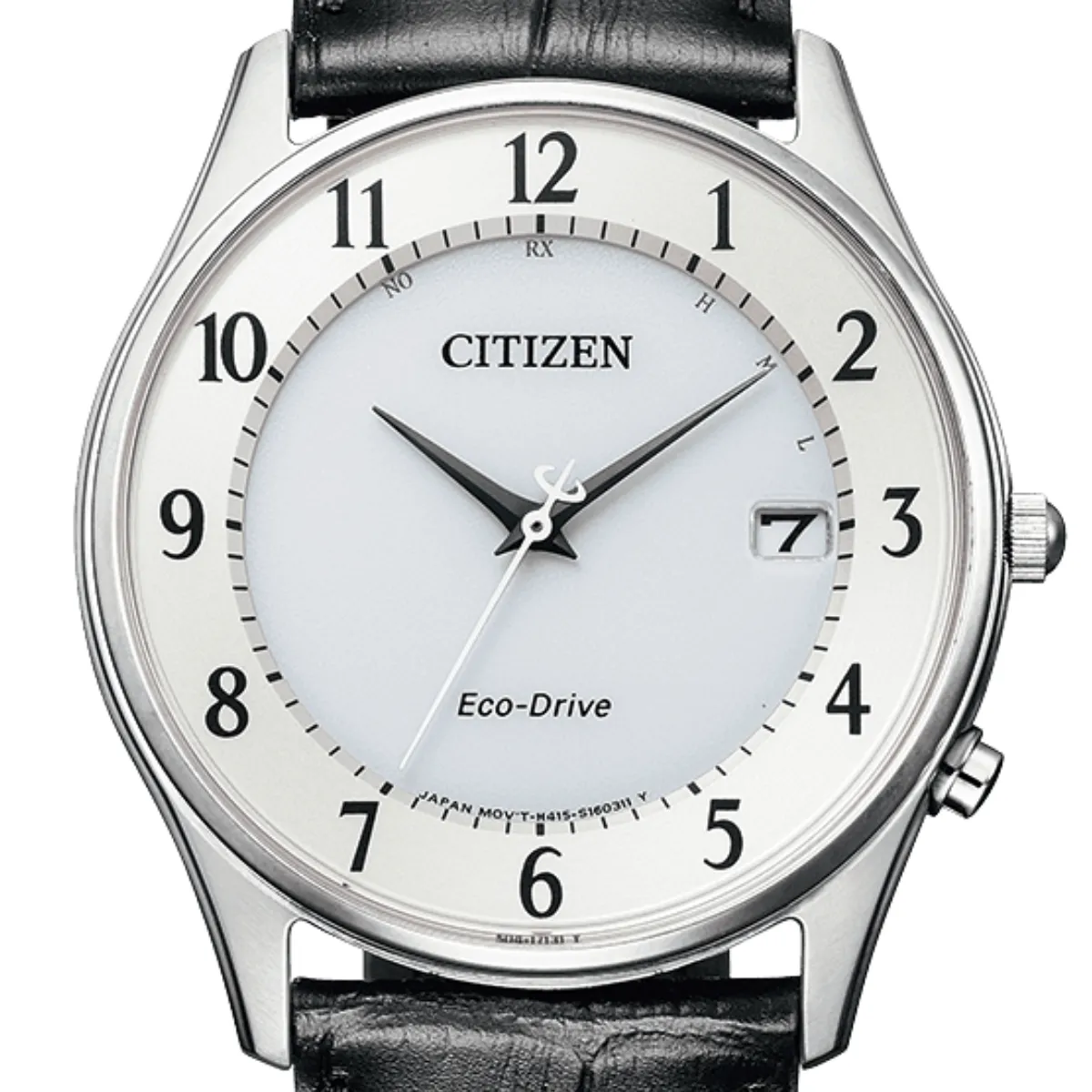 Citizen Collection AS1060-11A AS1060 AS1060-11 Eco-Drive White Dial Leather Watch