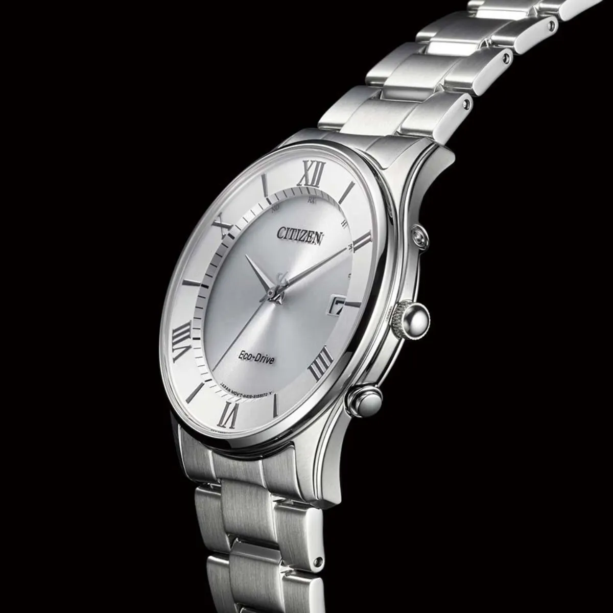 Citizen Collection AS1060-54A AS1060 AS1060-54 Eco-Drive White Dial Dress Watch