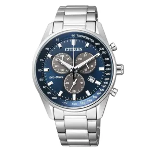 Citizen Collection AT2390-58L AT2390 AT2390-58 Eco-Drive Blue Dial Chronograph Watch