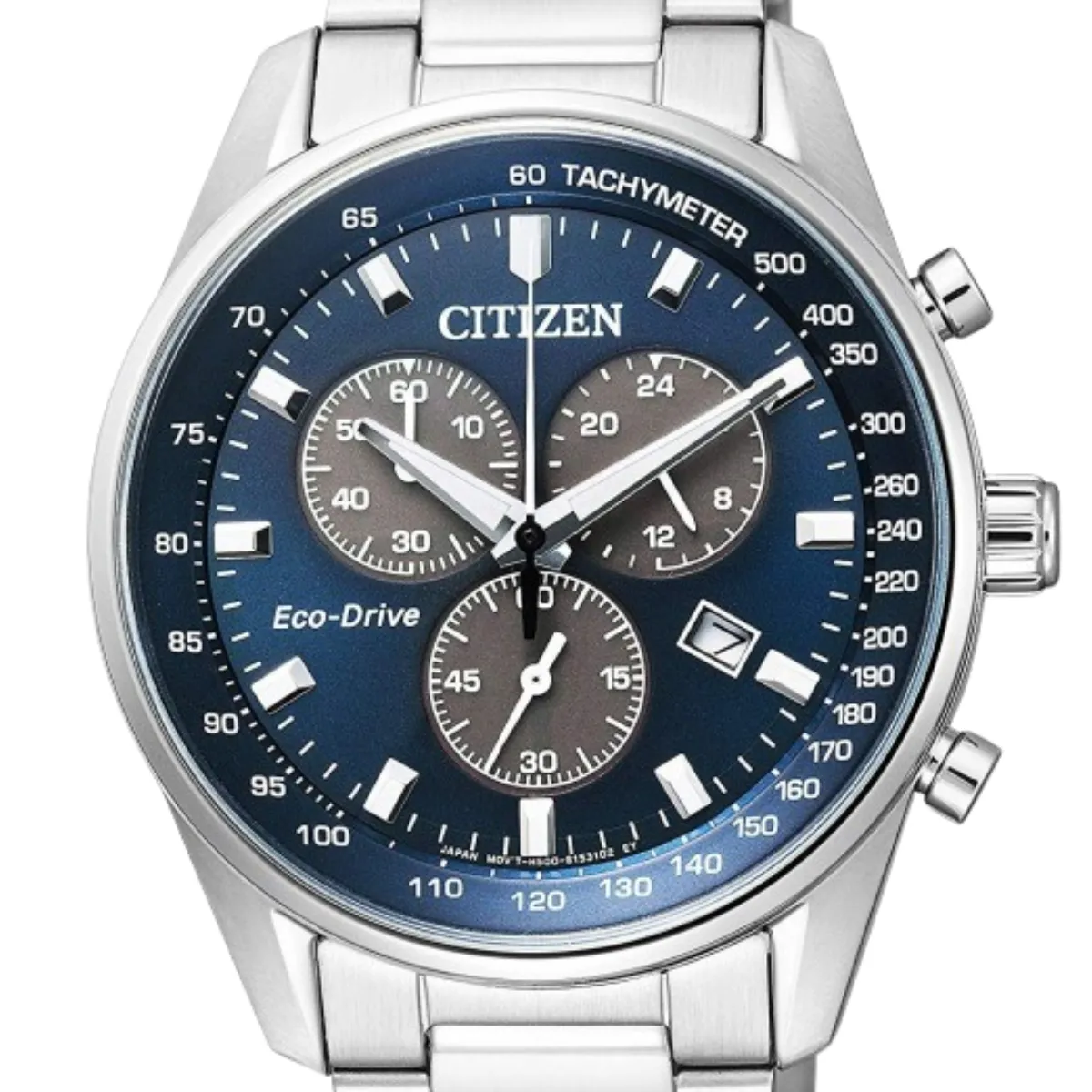 Citizen Collection AT2390-58L AT2390 AT2390-58 Eco-Drive Blue Dial Chronograph Watch