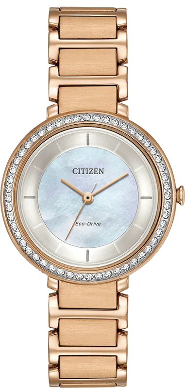 Citizen Eco Drive Silhouette Crystal Women's Watch EM0483-54D