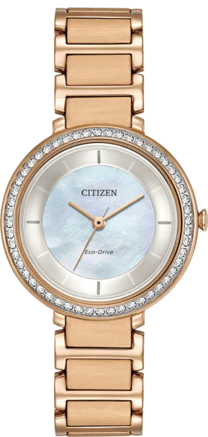 Citizen Eco Drive Silhouette Crystal Women's Watch EM0483-54D
