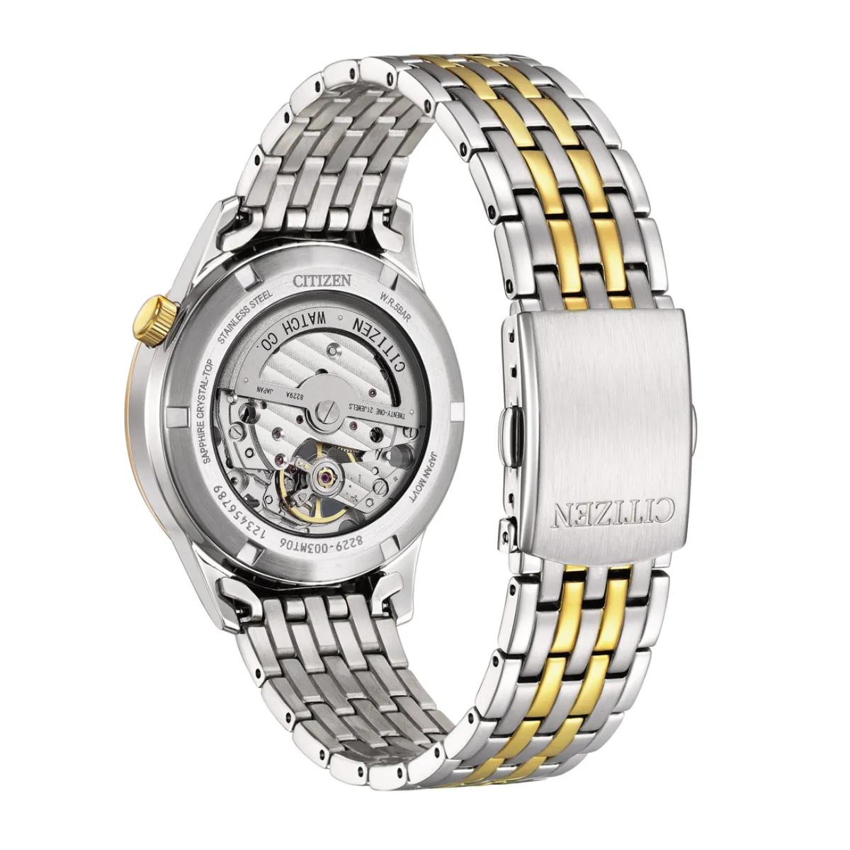 Citizen NH9134-83X Automatic Open Heart Green Dial