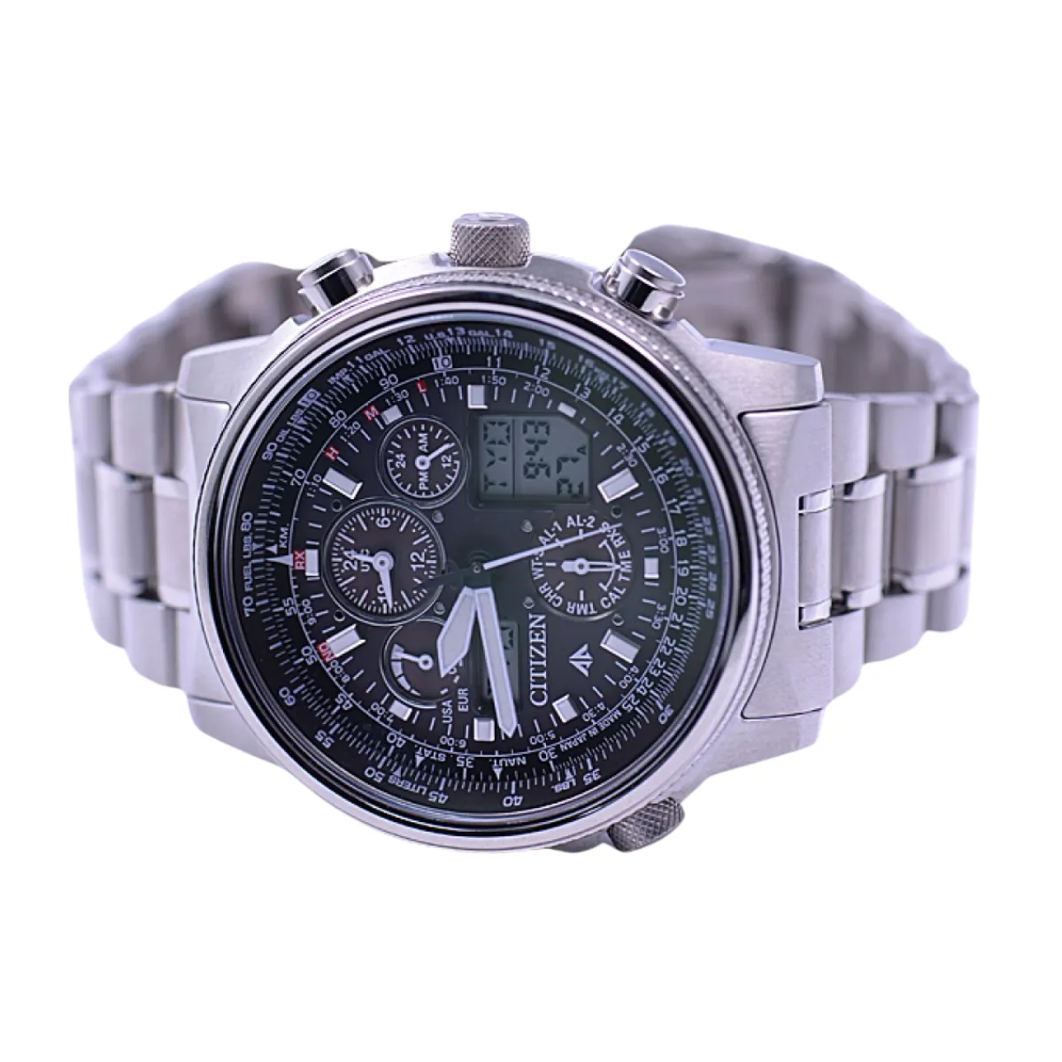 Citizen Promaster PMV65-2271 PMV65 Sky Chronograph Eco-Drive Titanium Mens Watch