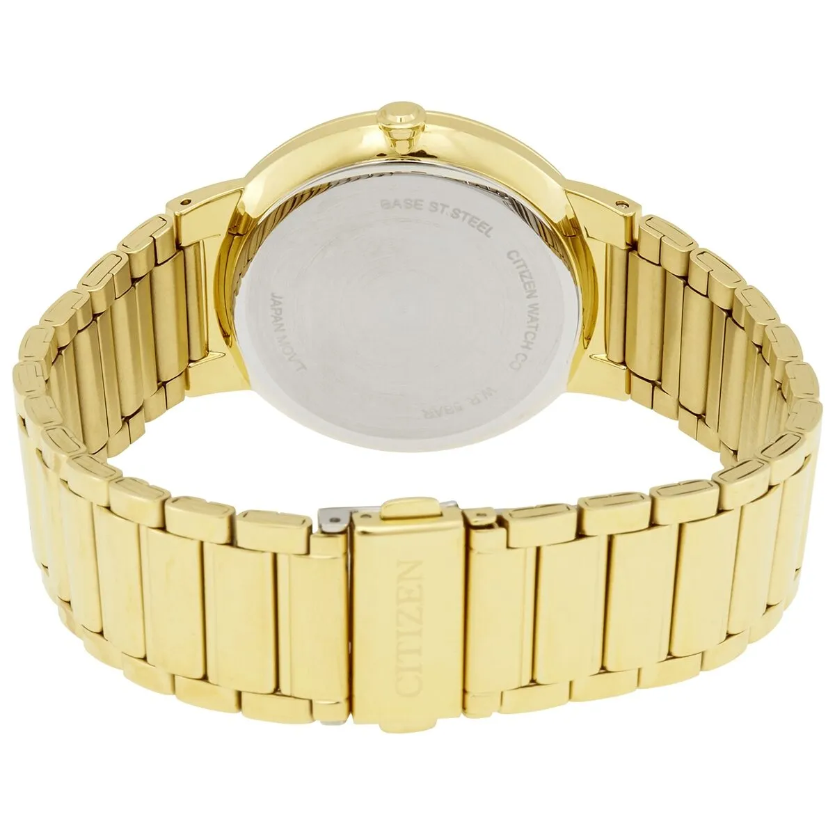 Citizen Quartz Black Dial Yellow Gold-tone Men's Watch BI5012-53E