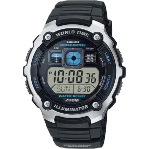 Classic World Time Digital Watch w/ 200 Meter Water-Resistance | CSO-AE2000W-1AV