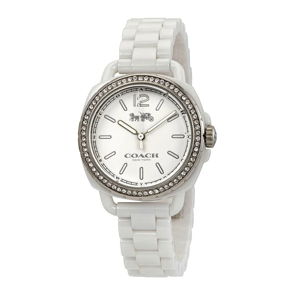 COACH Tatum White Dial White Ceramic Ladies Watch 14502601