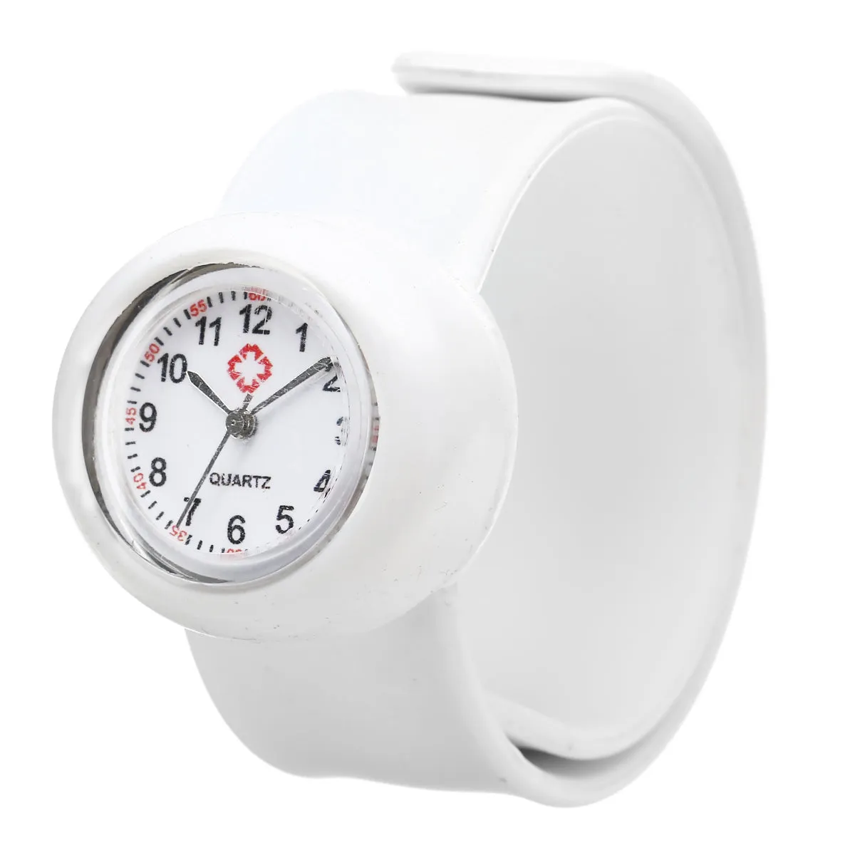 Colored Silicone Slap-On Nurse Quartz Watch Quartz For Girl And Boy Kids.