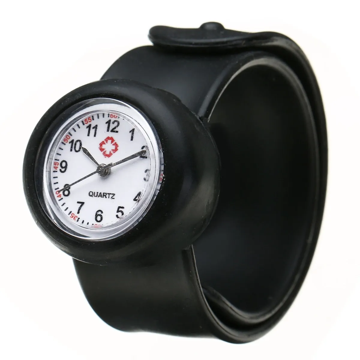 Colored Silicone Slap-On Nurse Quartz Watch Quartz For Girl And Boy Kids.