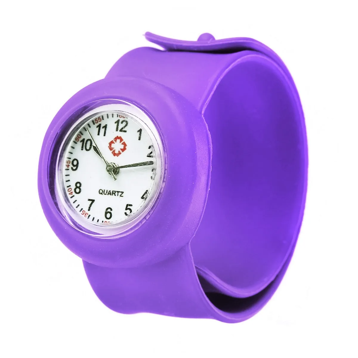 Colored Silicone Slap-On Nurse Quartz Watch Quartz For Girl And Boy Kids.