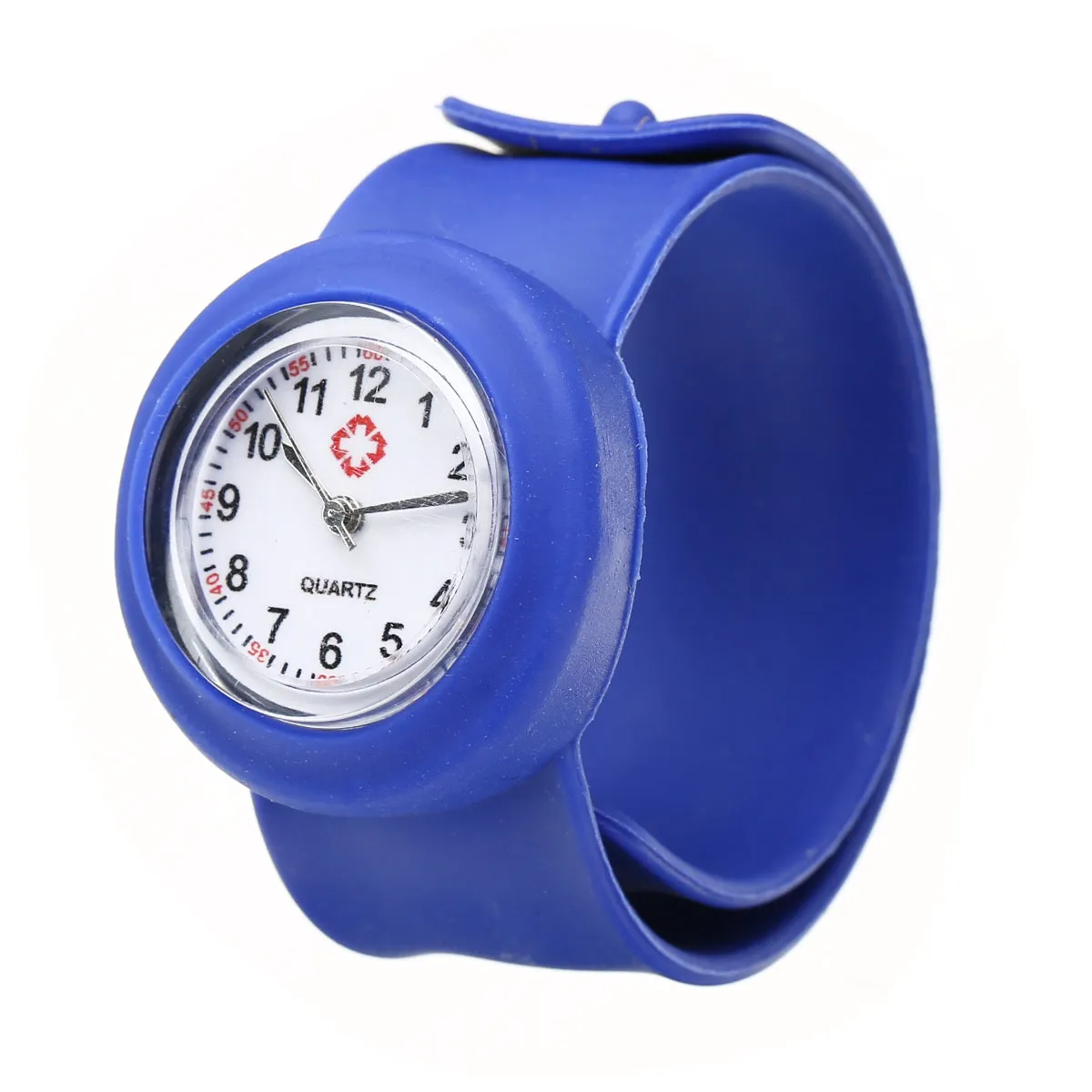 Colored Silicone Slap-On Nurse Quartz Watch Quartz For Girl And Boy Kids.