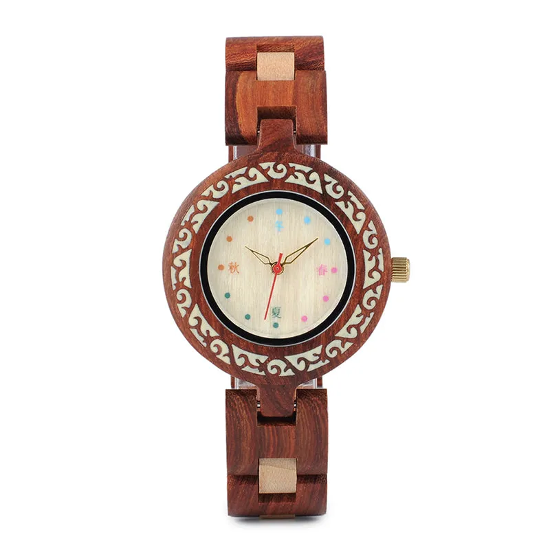 Colorful Wooden Watches for Women   Wood Gift Box