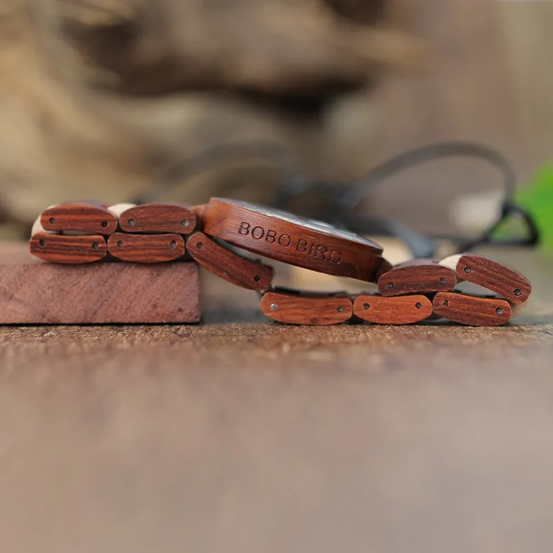 Colorful Wooden Watches for Women   Wood Gift Box