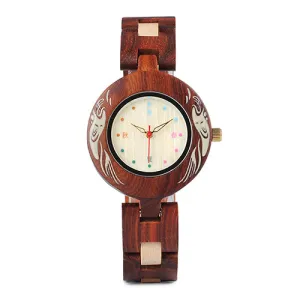 Colorful Wooden Watches for Women   Wood Gift Box