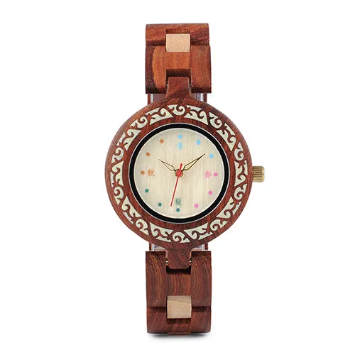 Colorful Wooden Watches for Women   Wood Gift Box