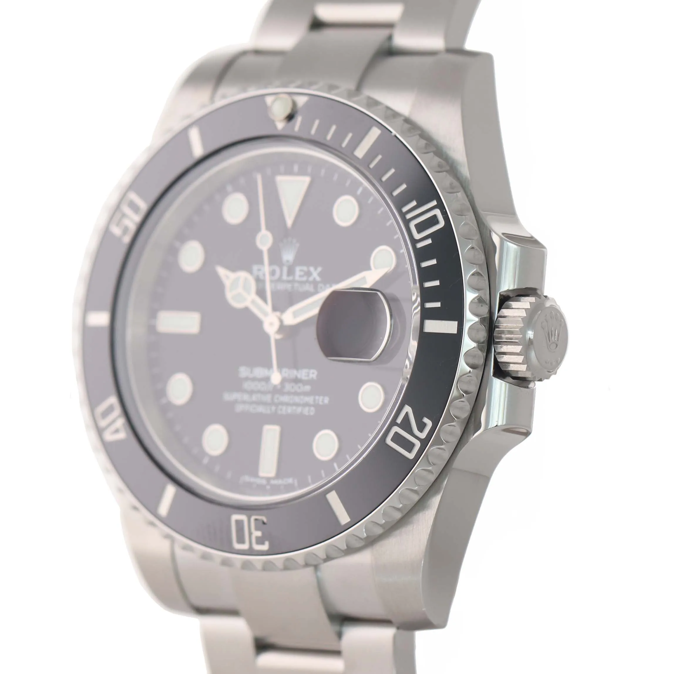 Copy of 2015 PAPERS Mint Rolex Submariner Date 116610 Steel Black Ceramic Watch Box