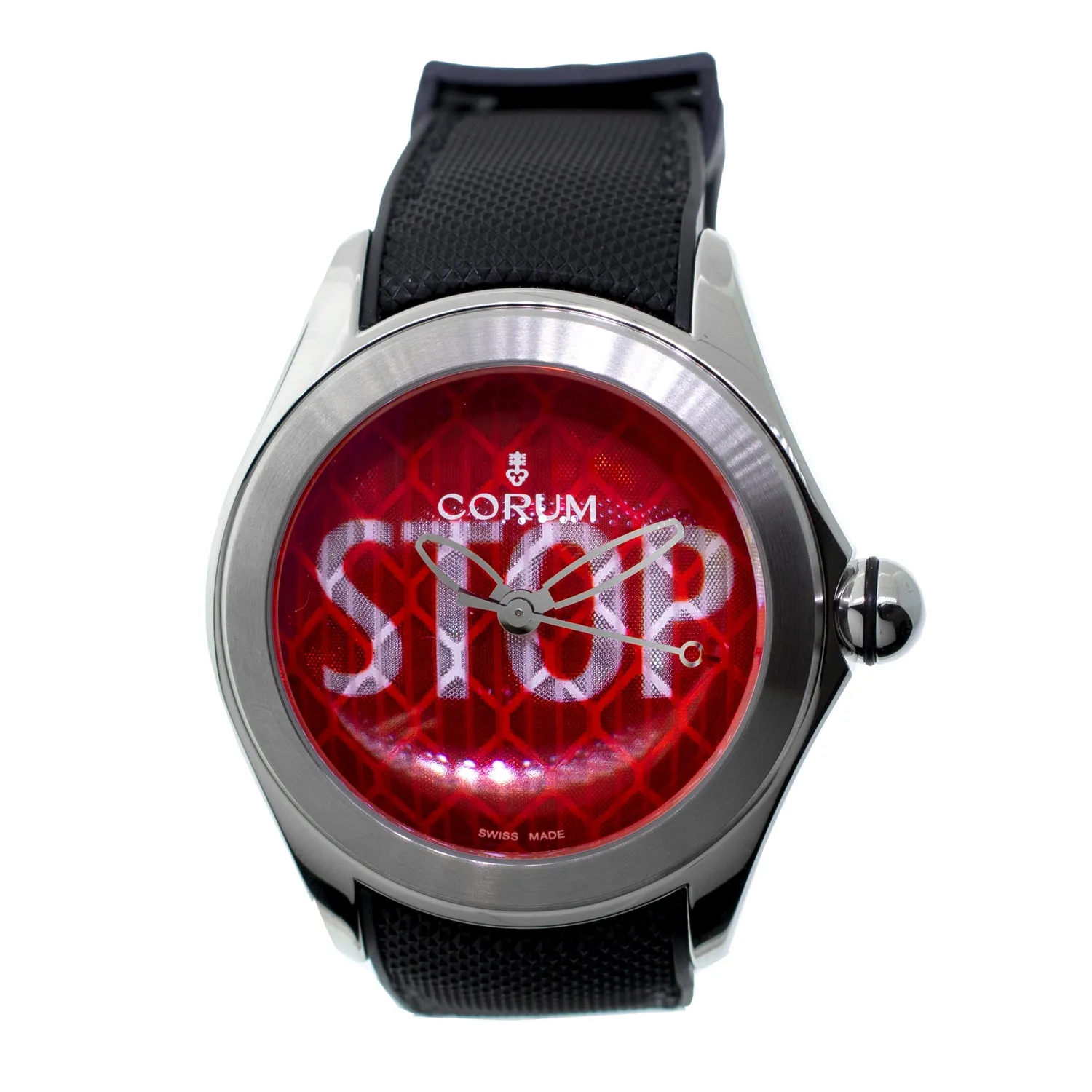 Corum Bubble 42mm Red STOP Dial L082/03232 Limited Edition
