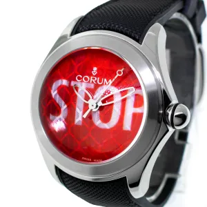 Corum Bubble 42mm Red STOP Dial L082/03232 Limited Edition