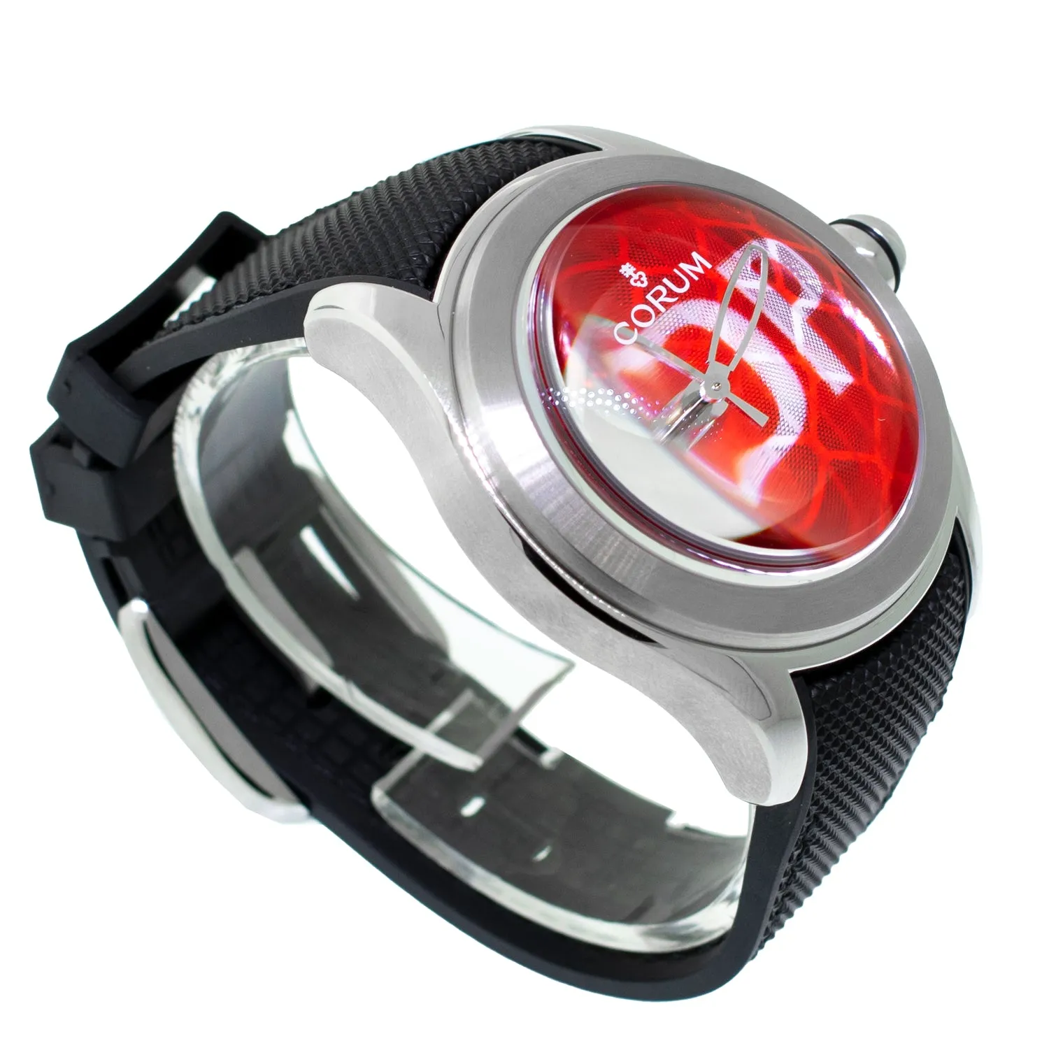Corum Bubble 42mm Red STOP Dial L082/03232 Limited Edition