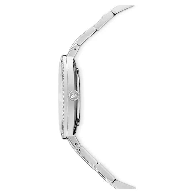 Cosmopolitan watch Swiss Made, Metal bracelet, Silver tone, Stainless steel 5517807