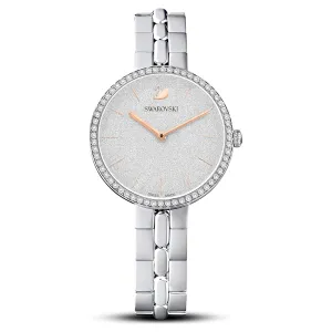 Cosmopolitan watch Swiss Made, Metal bracelet, Silver tone, Stainless steel 5517807