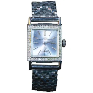 CROTON NIVADA GRENCHEN Ladies White Gold Diamond Wristwatch
