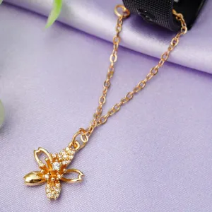 Crystal Floral Chain Watch Charm