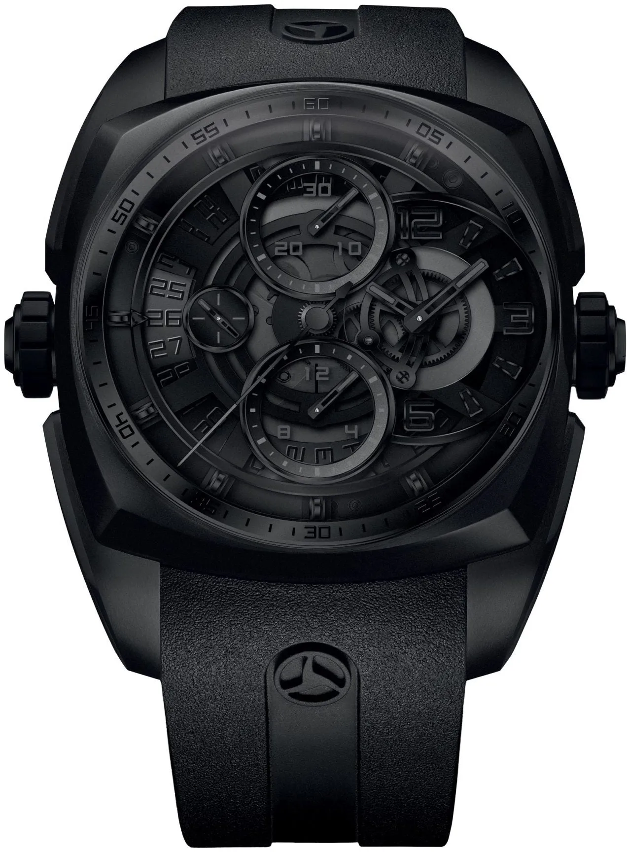 Cyrus Klepcys Skeleton Darkness Black DLC Steel Limited Edition Watch