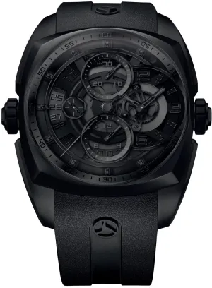 Cyrus Klepcys Skeleton Darkness Black DLC Steel Limited Edition Watch