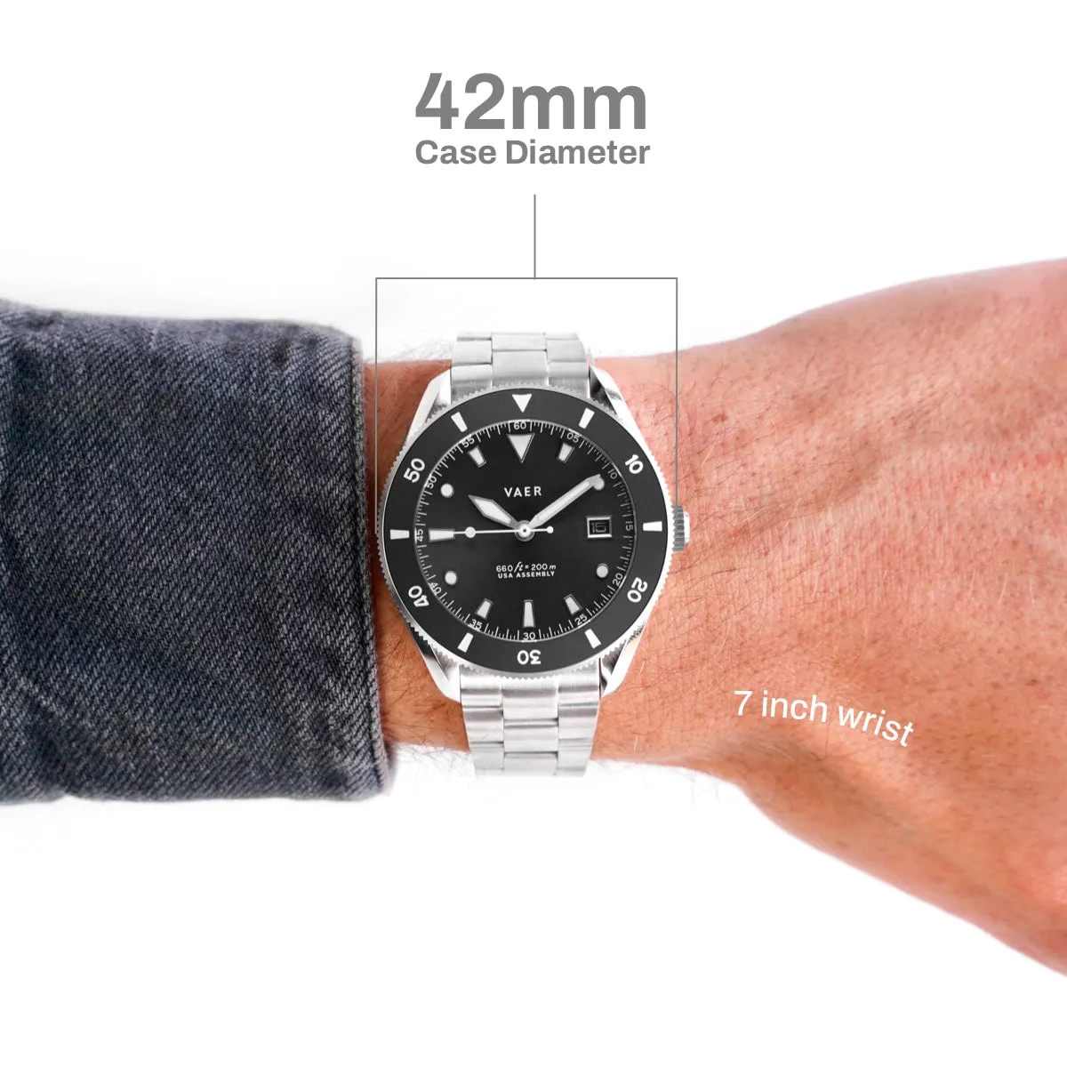 D4 Meridian - Black Matte USA Solar 42mm