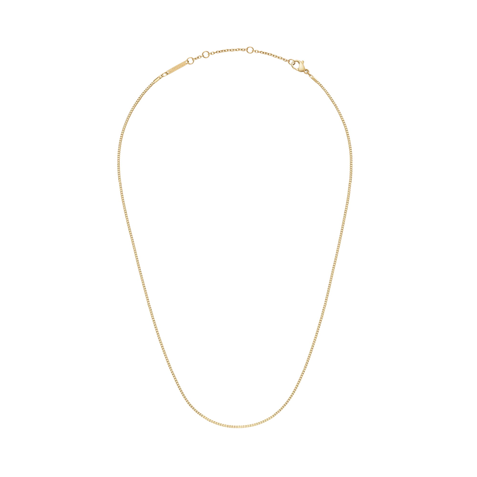 Daniel Wellington Elan Box Chain Necklace Long Gold