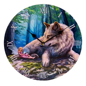 Decorative Fairy Stories Lisa Parker Fairy & Wolf Wall Clock