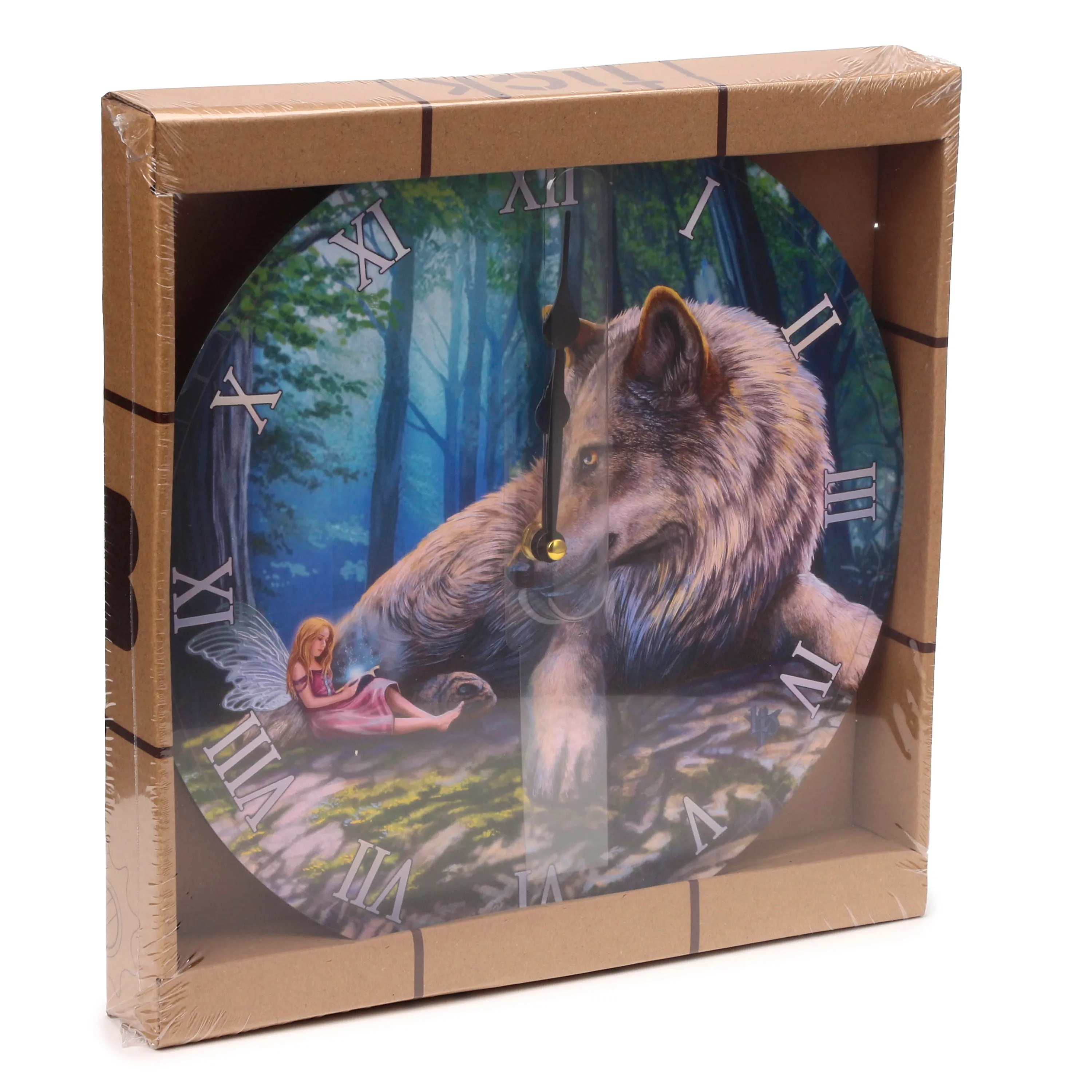 Decorative Fairy Stories Lisa Parker Fairy & Wolf Wall Clock
